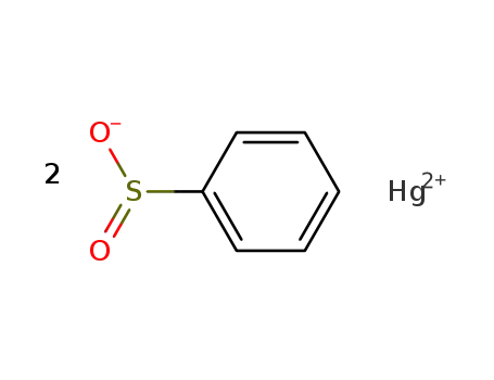 Molecular Structure of 26186-79-8 (Benzenesulfinic acid, mercury(2+) salt)