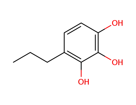 Molecular Structure of 46034-82-6 (2.3.4-Trihydroxy-1-propyl-benzol)