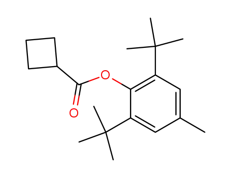 Molecular Structure of 97234-25-8 (Cyclobutanecarboxylic acid, 2,6-bis(1,1-dimethylethyl)-4-methylphenyl
ester)