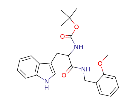 Carbamic acid,
[1-(1H-indol-3-ylmethyl)-2-[[(2-methoxyphenyl)methyl]amino]-2-oxoethyl]
-, 1,1-dimethylethyl ester