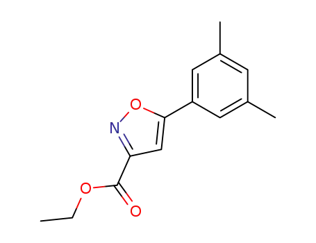 Molecular Structure of 371157-18-5 (5-(3,5-DIMETHYLPHENYL)-3-ISOXAZOLECARBOXYLIC ACID ETHYL ESTER)