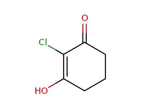 Molecular Structure of 89466-67-1 (2-CHLORO-3-HYDROXYCYCLOHEX-2-EN-1-ONE)