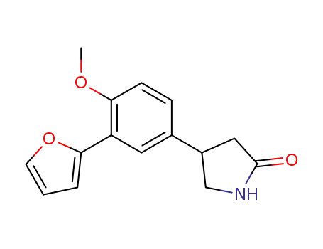 4-[4-methoxy-3-(furan-2-yl)phenyl]pyrrolidin-2-one