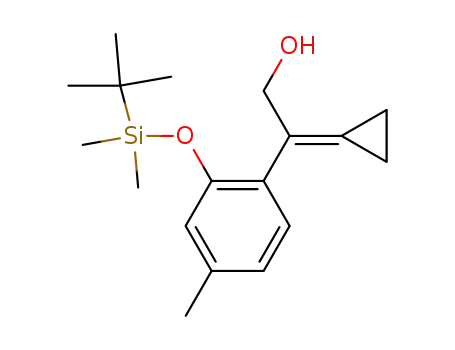2-<2-(tert-Butyldimethylsiloxy)-4-methylphenyl>-2-cyclopropylideneethanol