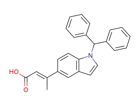 (E)-3-<1-(diphenylmethyl)indol-5-yl>-2-butenoic acid