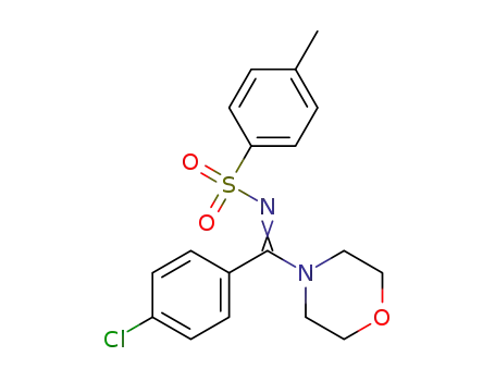 4-methyl-N-((4-chlorophenyl)(morpholino)methylene)benzensulfonamide