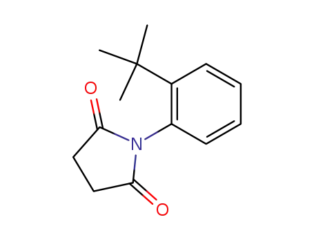 Molecular Structure of 210426-64-5 (2,5-Pyrrolidinedione, 1-[2-(1,1-dimethylethyl)phenyl]-)