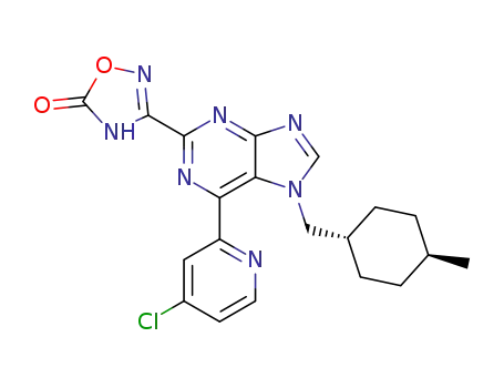 3-{6-(4-chloropyridin-2-yl)-7-[(trans-4-methylcyclohexyl)methyl]-7H-purin-2-yl}-1,2,4-oxadiazol-5(4H)-one