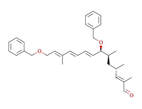 (2E,8E,10E,12E)-(4S,6S,7S)-7,14-Bis(benzyloxy)-2,4,6,12-tetramethyl-2,8,10,12-tetradecatetraenal