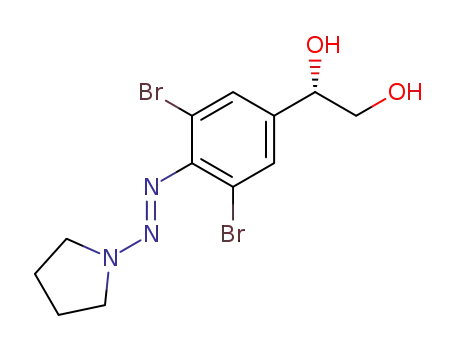 (S)-1-[3,5-Dibromo-4-(pyrrolidin-1-ylazo)-phenyl]-ethane-1,2-diol