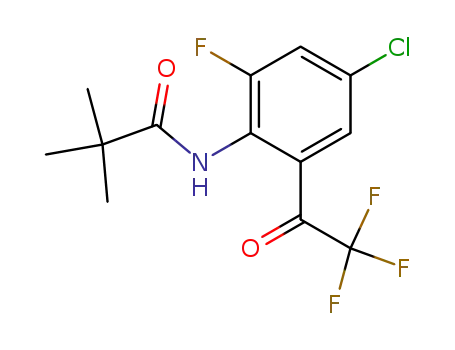 2'-(trimethylacetamido)-5'-chloro-3'-fluoro-2,2,2-trifluoroacetophenone
