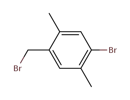 Molecular Structure of 88111-73-3 (Benzene, 1-bromo-4-(bromomethyl)-2,5-dimethyl-)