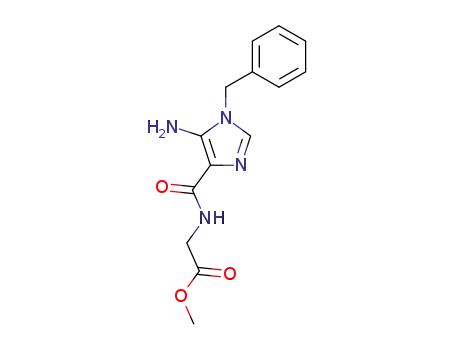 5-amino-1-benzyl-4-(N-methoxycarbonylmethyl)carbamoylimidazole