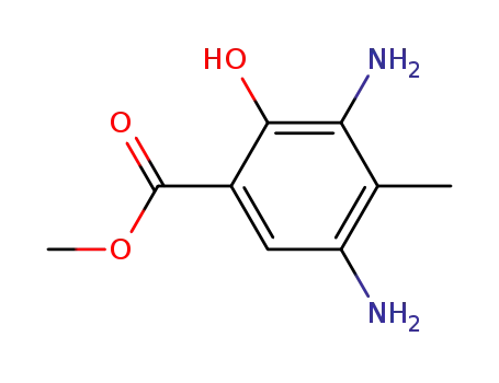 벤조산, 3,5- 디아 미노 -2- 히드 록시 -4- 메틸-, 메틸 에스테르 (9Cl)