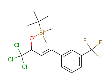 <i>tert</i>-butyl-dimethyl-[1-trichloromethyl-3-(3-trifluoromethyl-phenyl)-allyloxy]-silane