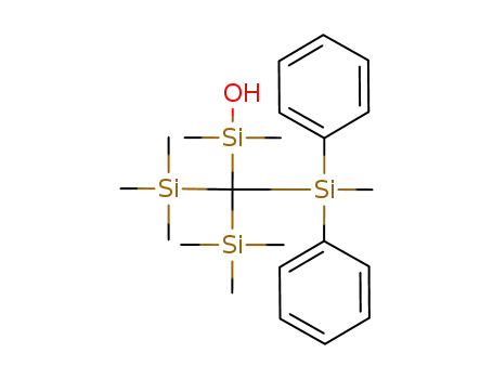 Molecular Structure of 77547-99-0 (Silanol, dimethyl[(methyldiphenylsilyl)bis(trimethylsilyl)methyl]-)