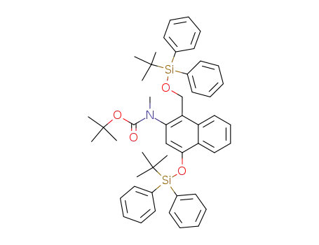 [4-(tert-Butyl-diphenyl-silanyloxy)-1-(tert-butyl-diphenyl-silanyloxymethyl)-naphthalen-2-yl]-methyl-carbamic acid tert-butyl ester