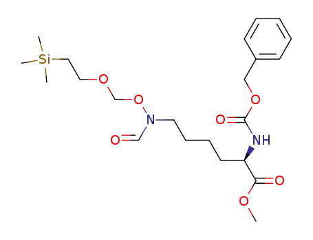 N<sup>α</sup>-Cbz-N<sup>ε</sup>-formyl-N<sup>ε</sup>-[[2-(trimethylsilyl)ethoxy]methoxy]-D-lysine methyl ester