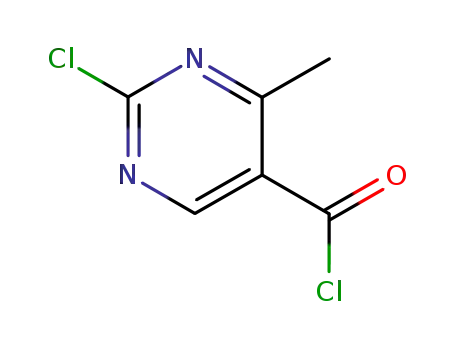 Molecular Structure of 188781-13-7 (5-Pyrimidinecarbonylchloride,2-chloro-4-methyl-(9CI))
