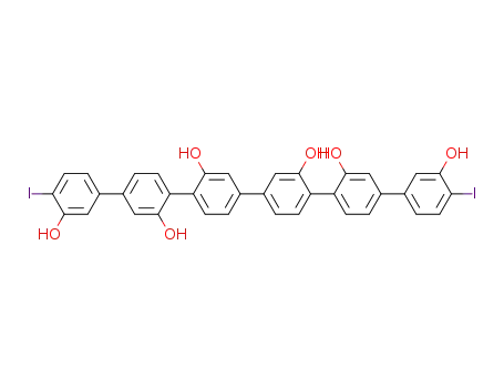 4,4'''''-diiodo-[1,4';1',1'';4'',4''';1''',1'''';4'''',1''''']sexiphenyl-3,2',2'',2''',2'''',3'''''-hexaol