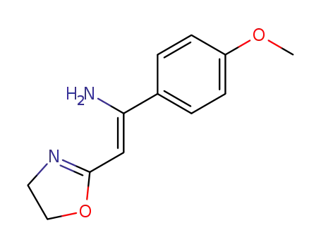 Molecular Structure of 221907-01-3 ((Z)-2-(4,5-dihydro-1,3-oxazol-2-yl)-1-(4-methoxyphenyl)-1-ethen-1-amine)