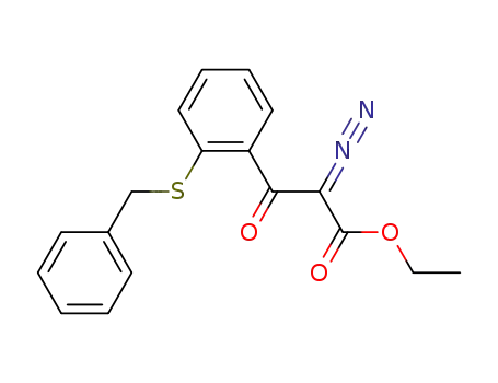 ethyl 3-(2-benzylthio)phenyl-2-diazo-3-oxopropanoate