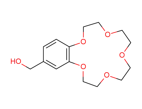 Molecular Structure of 65558-67-0 (4`-(HydroxyMethyl)benzo-15-crown-5)