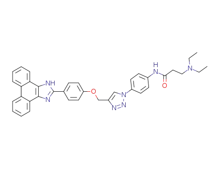 N-(4-(4-((4-(1H-phenanthro[9,10-d]imidazol-2-yl)phenoxy)methyl)-1H-1,2,3-triazol-1-yl)phenyl)-3-(diethylamino)propanamide