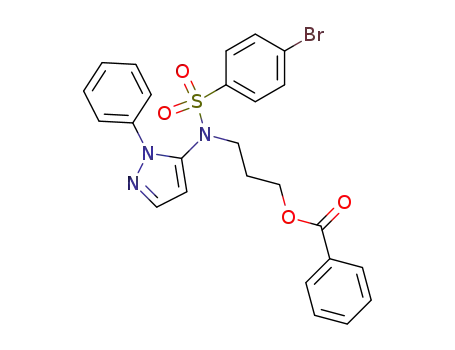 benzoic acid 3-[(4-bromo-benzenesulfonyl)-(2-phenyl-2<i>H</i>-pyrazol-3-yl)-amino]-propyl ester