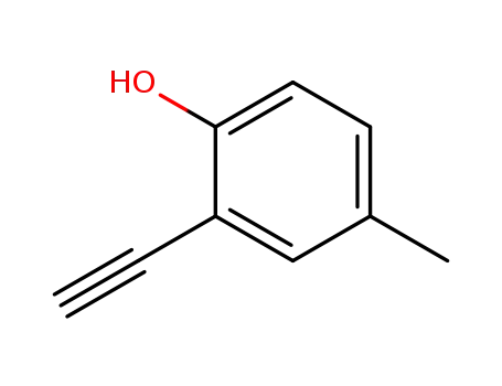 Molecular Structure of 183589-14-2 (2-ETHYNYL-4-METHYL-PHENOL)