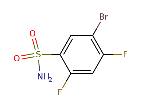 Molecular Structure of 287172-65-0 (5-BROMO-2,4-DIFLUOROBENZENESULFONAMIDE)