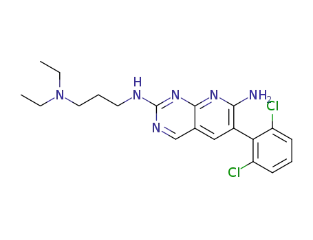 7-amino-6-(2,6-dichlorophenyl)-2-(3-diethylamino-propylamino)-pyrido[2,3-d]pyrimidine