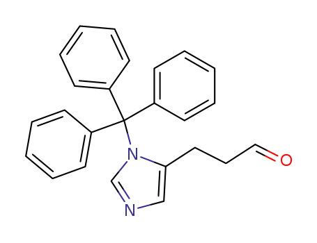 Molecular Structure of 186096-23-1 (3-(1-TRITYLIMIDAZOL-4-YL) PROPIONALDEHYDE)