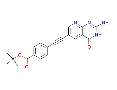 2-amino-4-hydroxy-6-<<4-(tert-butoxycarbonyl)phenyl>ethynyl>pyrido<2,3-d>pyrimidine