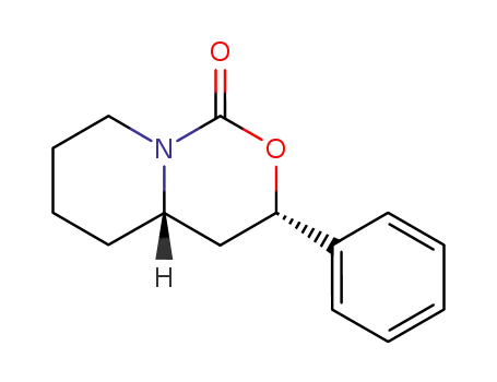 Molecular Structure of 151005-23-1 ((3S,4aS)-3-Phenyl-hexahydro-pyrido[1,2-c][1,3]oxazin-1-one)