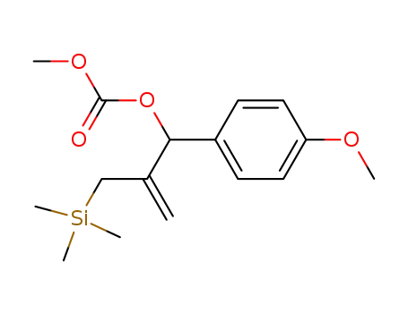 Carbonic acid 1-(4-methoxy-phenyl)-2-trimethylsilanylmethyl-allyl ester methyl ester