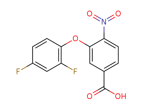 3-(2,4-difluorophenoxy)-4-nitrobenzoic acid