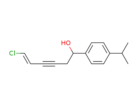 (5E)-6-chloro-1-(p-isopropylphenyl)hex-5-en-3-yn-1-ol