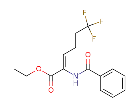 ethyl (Z)-2-benzamido-5-(trifluoromethyl)-2-pentenoate
