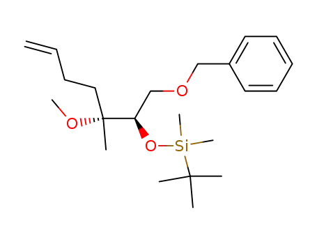(2R,3R)-1-benzyloxy-2-t-butyldimethylsiloxy-3-methoxy-3-methyl-6-heptene
