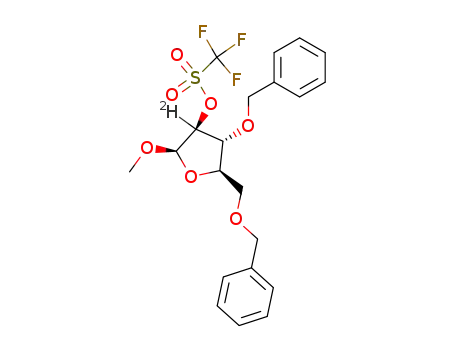 methyl 3,5-di-O-benzyl-2-O-(trifluoromethyl)sulfonyl-β-D-[2-2H1]arabinofuranoside