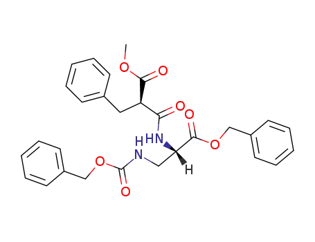 benzyl N<sup>β</sup>-(benzyloxycarbonyl)-N<sup>α</sup>-<(RS)-α-(methoxycarbonyl)-β-phenylpropionyl>-L-α,β-diaminopropionate