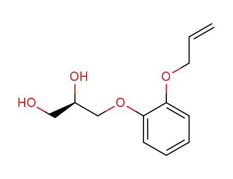 Molecular Structure of 66901-82-4 ((R)-2-allyloxy-1-(2,3-dihydroxypropoxy)benzene)