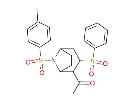 2-acetyl-8-[(4-methylphenyl)sulfonyl]-3-(phenylsulfonyl)-8-azabicyclo[3.2.1]octane