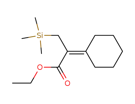 Molecular Structure of 159531-03-0 (ethyl 2-cyclohexylidene-3-(trimethylsilyl)propanoate)