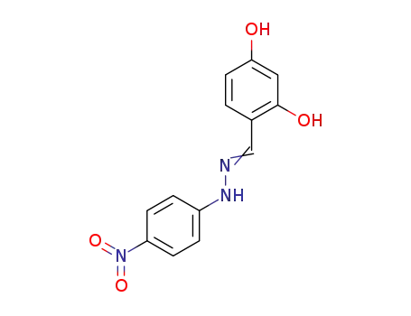 Molecular Structure of 3155-26-8 (Benzaldehyde, 2,4-dihydroxy-, (4-nitrophenyl)hydrazone)