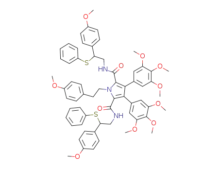 3,4-bis(3,4,5-trimethoxyphenyl)-1-<2-(4-methoxyphenyl)ethyl>pyrrole-2,5-bis<N-(2-(4-methoxyphenyl)-2-phenylthio)ethyl>carboxamide