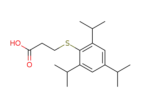 Molecular Structure of 246862-22-6 (3-[(2,4,6-triisopropylphenyl)sulfenyl]propionic acid)
