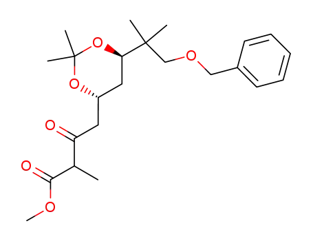 4-[(4R,6R)-6-(2-Benzyloxy-1,1-dimethyl-ethyl)-2,2-dimethyl-[1,3]dioxan-4-yl]-2-methyl-3-oxo-butyric acid methyl ester
