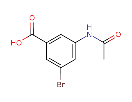 Molecular Structure of 78238-11-6 (3-ACETAMIDO-5-BROMOBENZOIC ACID)